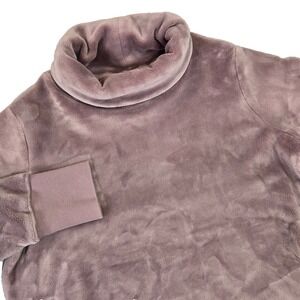 Athleta Size SMALL‎ Double Cozy Karma Funnel Neck Pullover Top Mauve 511446